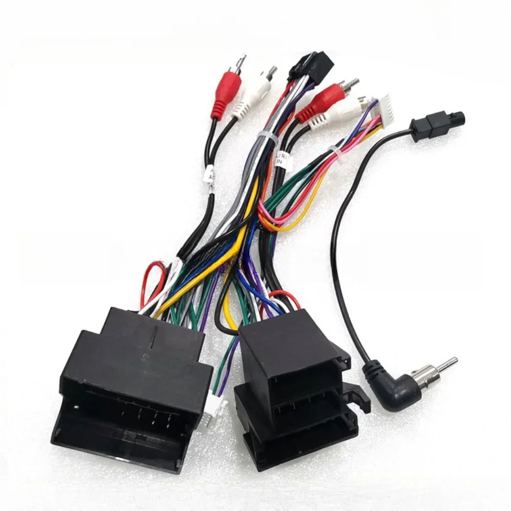 Auto 16 pin Android Wiring Harness Power Cable Adapter with Canbus Box For Audi A3/A4/TT Cable For Car radio Multimedia Player