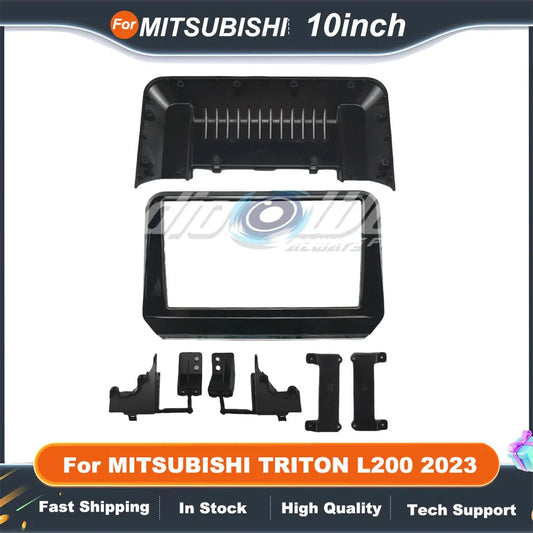 10 Inch Car Radio Stereo FRAME For MITSUBISHI TRITON L200 2023 GPS MP5 Android Player 2 Din Fascias Panel DashBoard Frame Cover