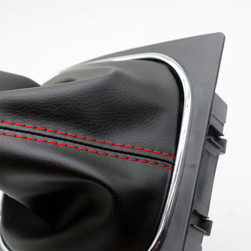 5 / 6 Speed Gear Shift Knob Lever and Boot Gaiter Black Leather Set for VW Golf  MK Jetta V VI 2005 200 2007-2014