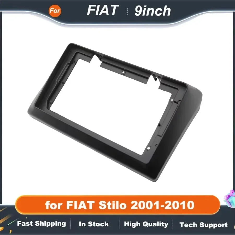9 Inch 2Din Car Audio Fascia Panels For FIAT Stilo 2001-2010 DVD Stereo Frame Plate Adapter Mounting Dash Bezel Trim Kit