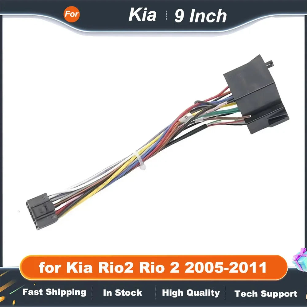 9 Inch Car Radio Fascia Frame for Kia Rio 2 2005-2011 Dashboard Stereo Panel Kit Refitting Accessories Adapter