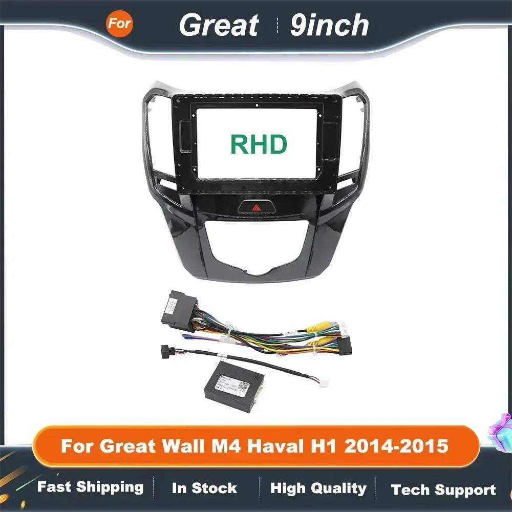 9 INCH Car Radio FasciaAdapter For Great Wall M4 Haval H1 2014-2015 Android Radio Audio Dash Fitting Panel Kit