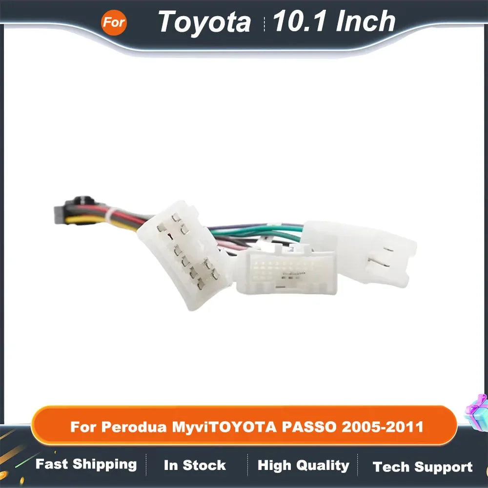 10.1 Inch Car Radio Fascia Frame Adapter for Toyota PassoDaihatsu BoonSirionSubaru JustyPerodua Myvi - Android Dash Panel Kit