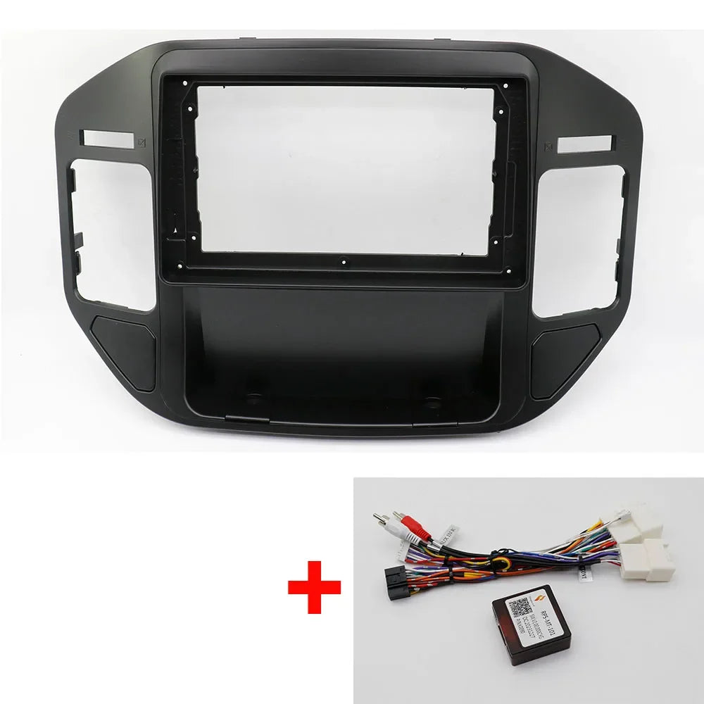 For Mitsubishi Pajero V73 2004-2011(9Inch) Car Radio Fascias Android GPS MP5 Stereo Player 2 Din Head Unit Panel Dash Frame Inst