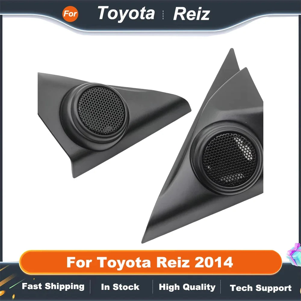 2PCS Car Tweeter Mounting Brackets for Toyota Reiz 2014  Door Angle Speaker Cover Boxes  Installation Kit
