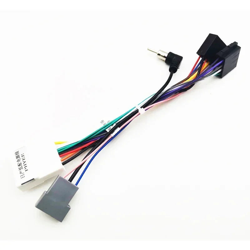 Car Radio Wiring Harness 20P Head Unit ISO Connector Antenna Plug Cable Adapter for Nissan Qashqai J10 Versa Cube Sentra X-trail