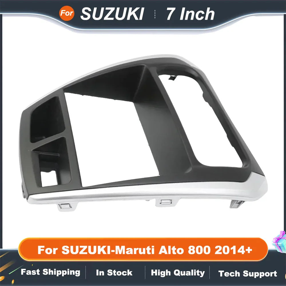 7 Inch Double Din Car Radio Frame For SUZUKI-Maruti Alto 800 2014+ Radio DVD Stereo CD Panel Dash MountingTrim Kit Frame