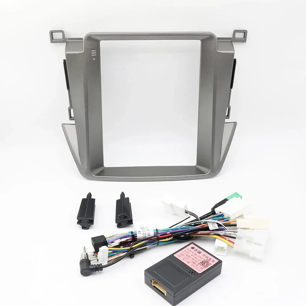 For TOYOTA RAV4 2013-2018 Tesla Screen 9.7 Inch Car DVD Frame Fascia Adapter Android Radio Dash Fitting Panel Kit