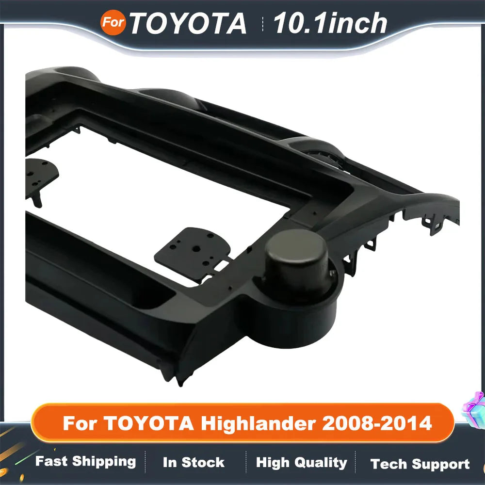 10.1 Inch Car Radio Fascia Panel For TOYOTA Highlander 2008-2014 Stereo Frame Kit