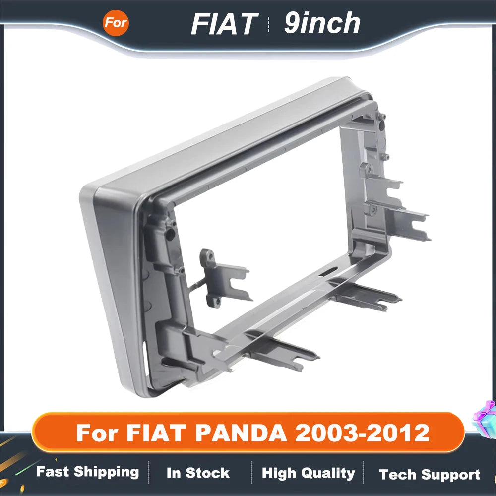 9 Inch Car Frame Fascia Adapter For FIAT PANDA 2003-2012 Android Radio Navigation Dash Fitting Panel Kit