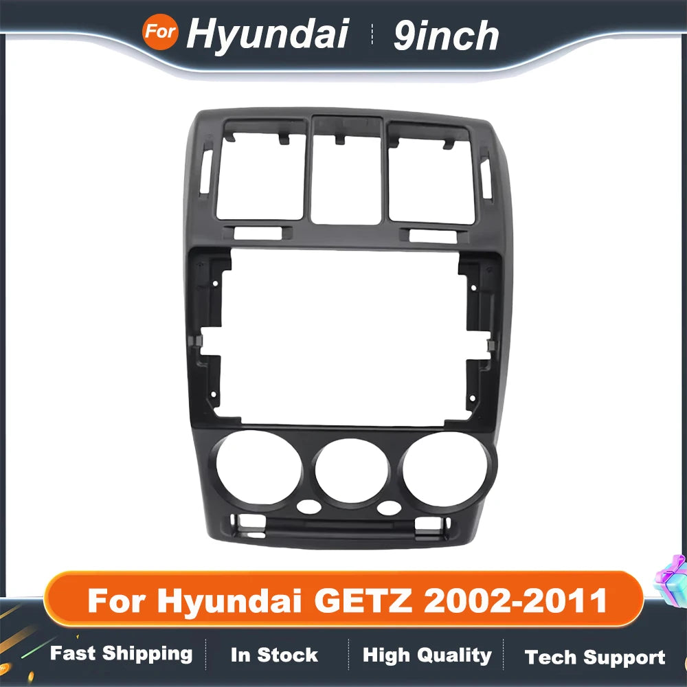9 Inch Car Radio Frame For Hyundai GETZ 2002-2011 Android MP5 GPS Stereo Player 2 Din Head Unit Fascia Panel Dash Frame