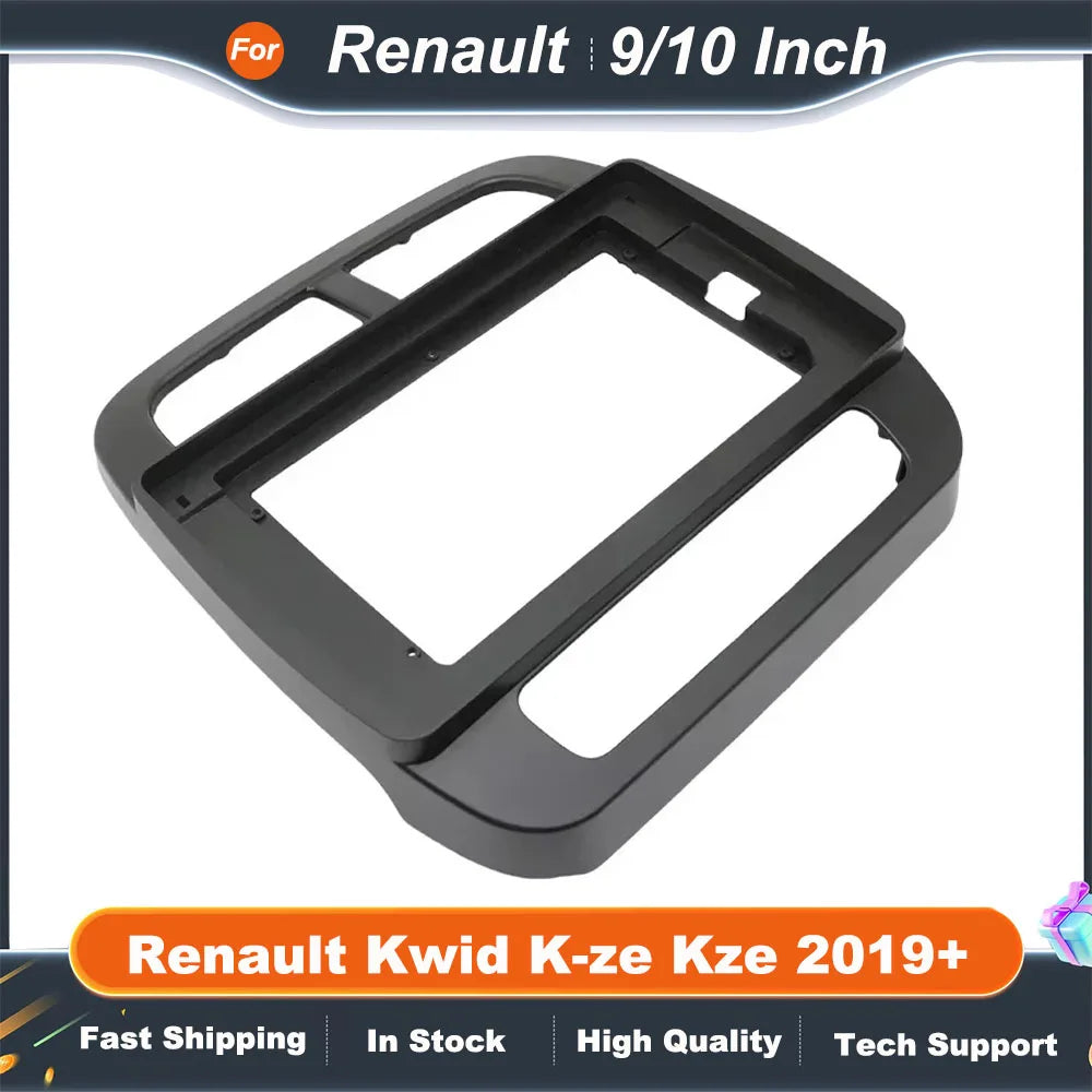 9/10 Inch Car Frame Fascia Adapter For Renault Kwid K-ze Kze 2019+ Android Radio Audio Dash Fitting Panel Kit