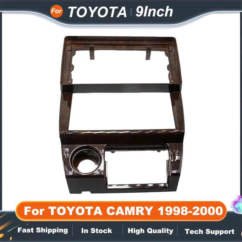 9 Inch Car Radio Stereo Frame For TOYOTA CAMRY 1998-2000 GPS MP5 Android Player 2 Din Fascias Panel DashBoard Cover Kit