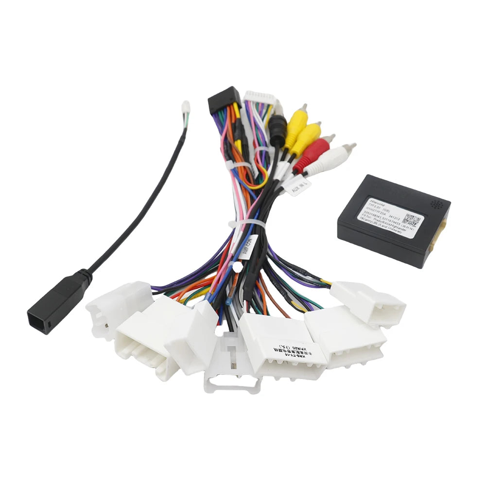 For Toyota Land Cruiser 2016 Avalon 2013 for Prius 2021 Highlander RAV4 2018-2019 Hiworld Canbus Box Android 16 Pin Power Cable