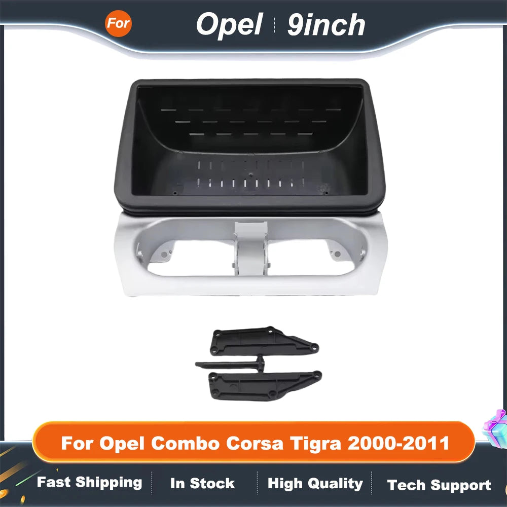 9 Inch car stereo panel Adapter  For Opel Combo Corsa Tigra 2000-2011 Canbus Box Decoder Android Radio Dash Fitting Panel Kit