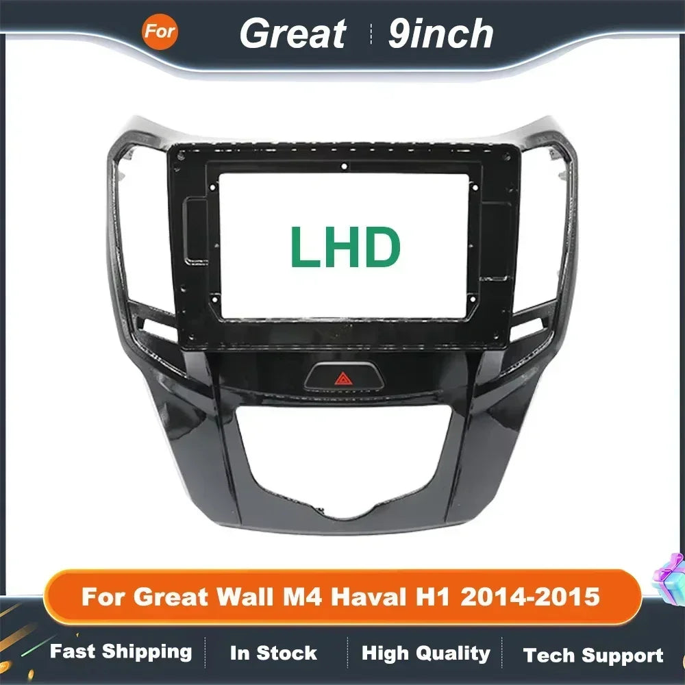 9 INCH Car Radio FasciaAdapter For Great Wall M4 Haval H1 2014-2015 Android Radio Audio Dash Fitting Panel Kit