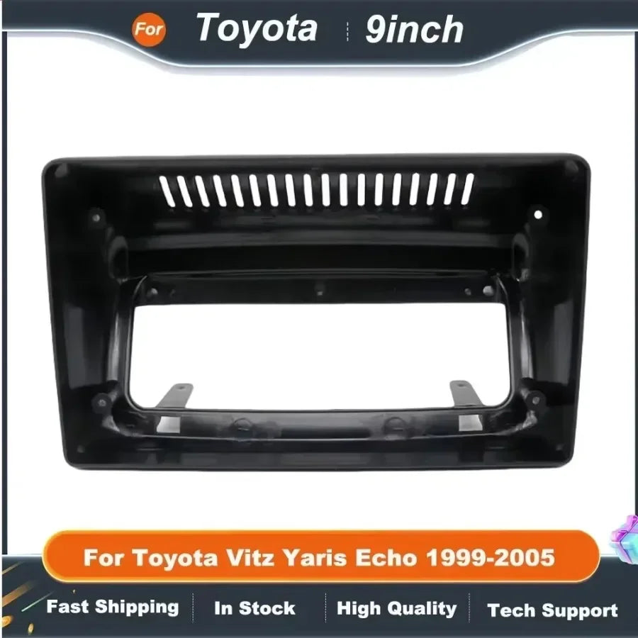 9 Inch Car Radio Fascia Frame  For Toyota Vitz Yaris Echo 1999-2005 Adapter Android Radio Dash Fitting Panel Kit