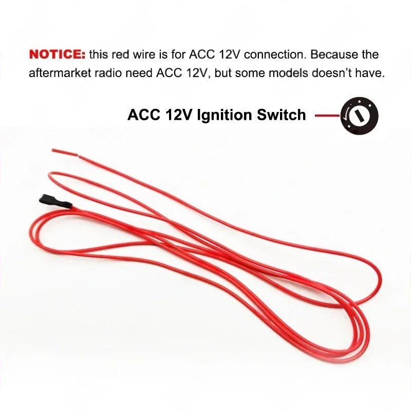 Car Stereo Radio Wiring Harness Adapter 24 Pin for Chevy Silverado Chevrolet Malibu Impala GMC Envoy Sierra Buick Pontiac Hummer