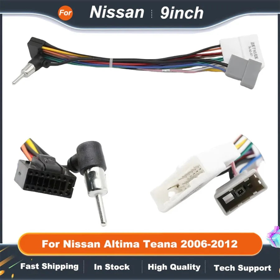 9 Inch Car Fascia Radio Panel Adapter Canbus Box Decoder For Nissan Altima Teana 2006-2012 Android Radio Dash Fitting Panel Kit