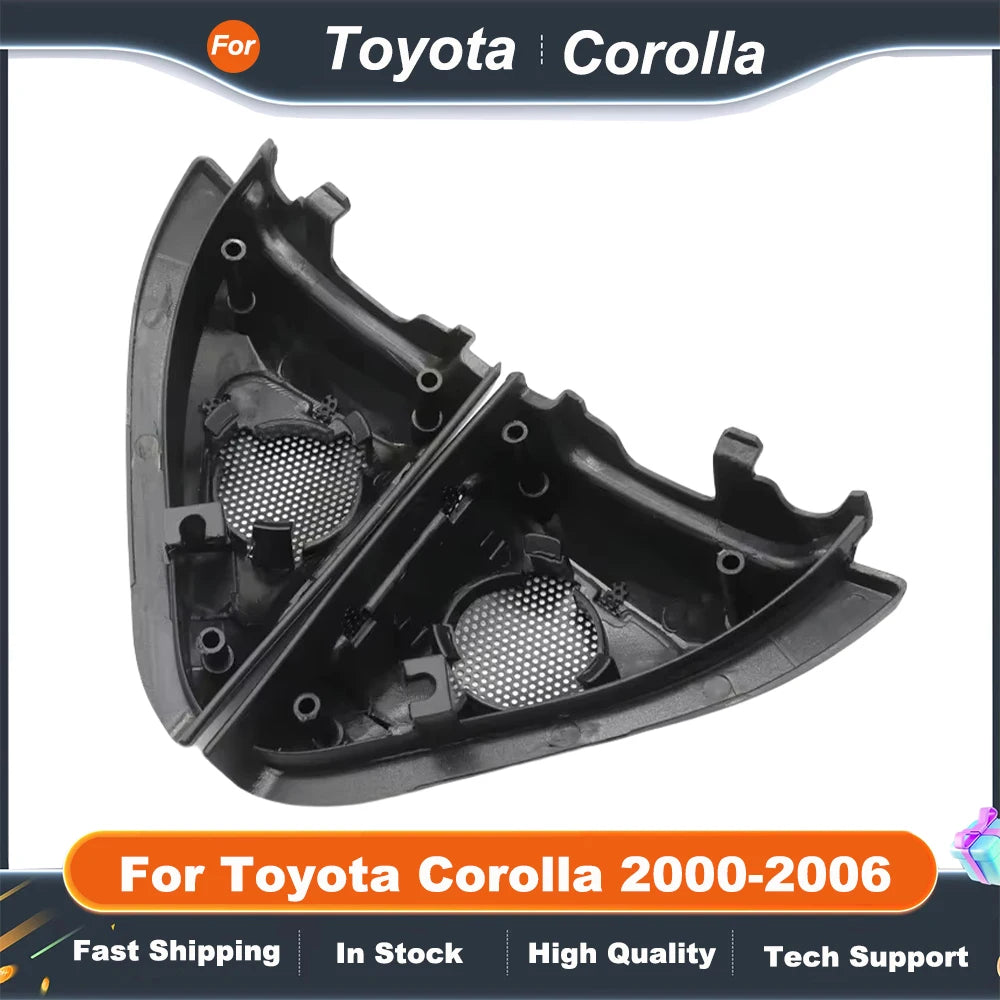 2PCS For Toyota Corolla 2000-2006 Car Tweeter Refitting Audio Door Angle Gum Speaker Cover Boxes Mounts