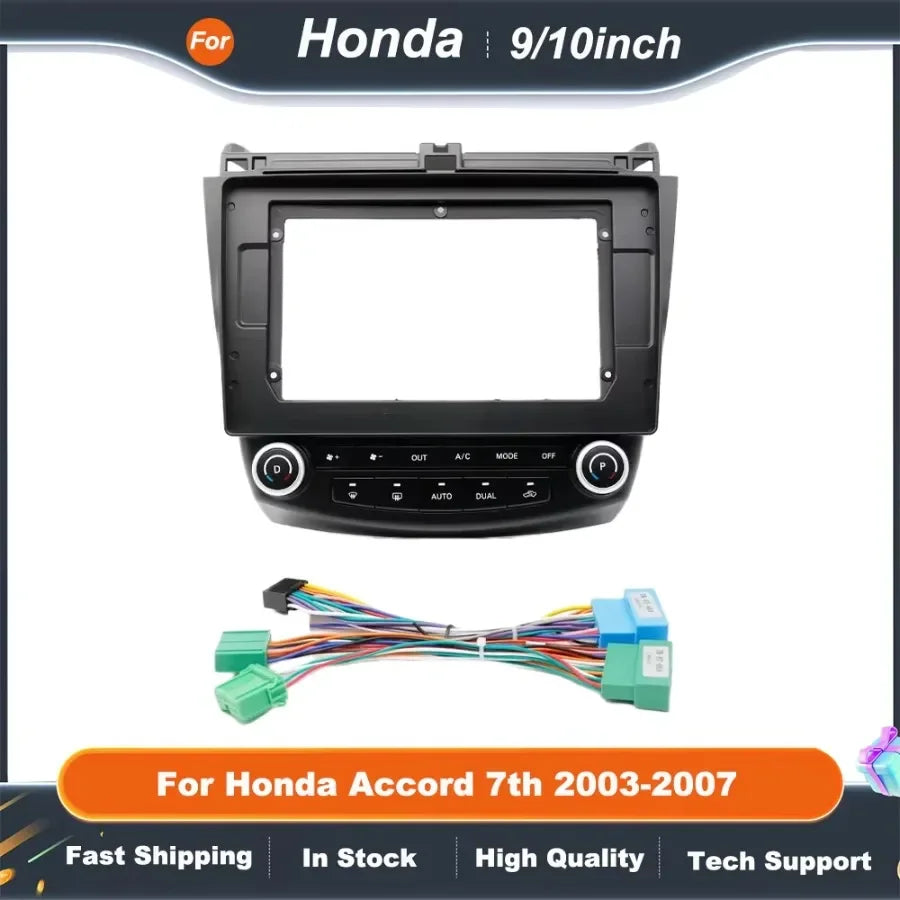 9/10Inch Car Accessories Car Radio For Honda Accord 7th 2003-2007 Dashboard Android Car Dvd Player Frame