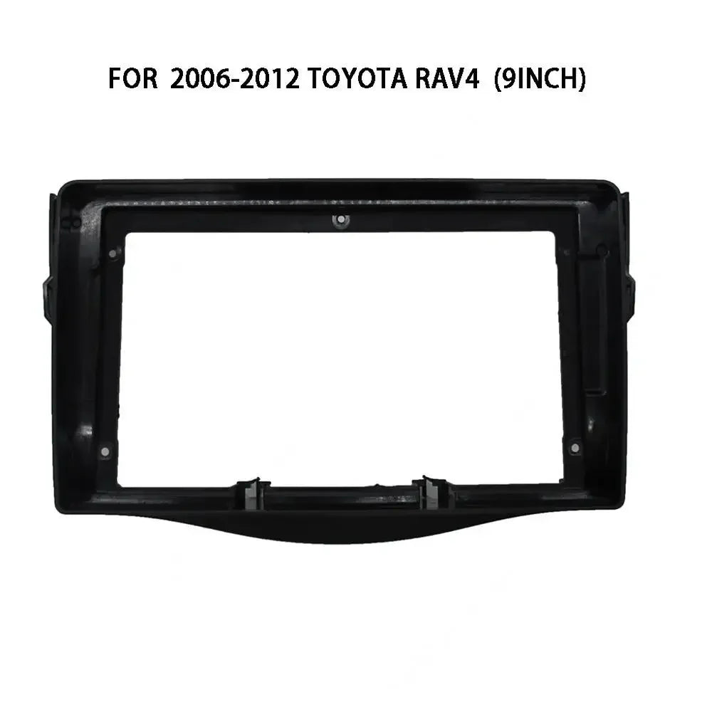 9Inch/10.1Inch  Car DVD Frame Audio Fitting Adaptor Dash Trim Kits Facia Panel For Toyota RAV4 2007-2012 Double Din Radio Player