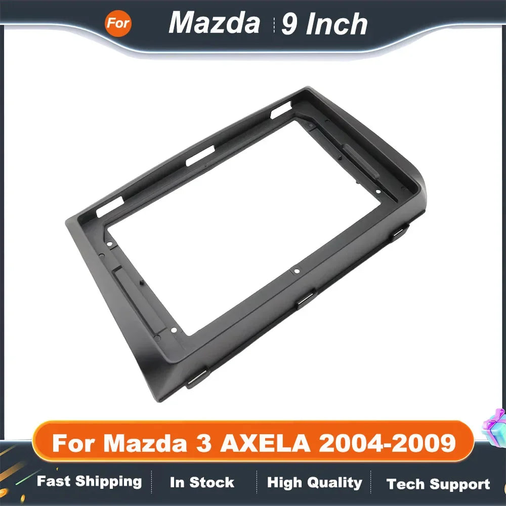 9 Inch Car Radio Fascia Frame for Mazda 3 AXELA 2004-2009 Android Dash Panel Kit with Canbus Box  Adapter