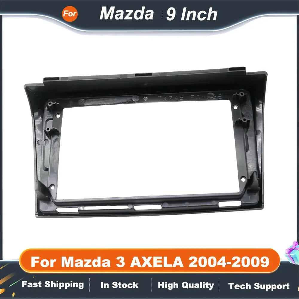 9 Inch Car Radio Fascia Frame for Mazda 3 AXELA 2004-2009 Android Dash Panel Kit with Canbus Box  Adapter
