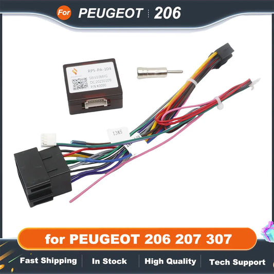 XP CANBUS Decoder Apdater RP5-PA-104 // PA-SS-01 Harness for PEUGEOT 206 207 307 Car Android GPS Radio