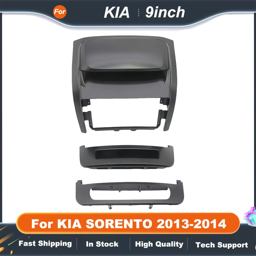 9INCH Car Radio Fascias For KIA SORENTO 2013-2014 Android GPS MP5 Stereo Player 2 Din Head Unit Panel Dash Frame