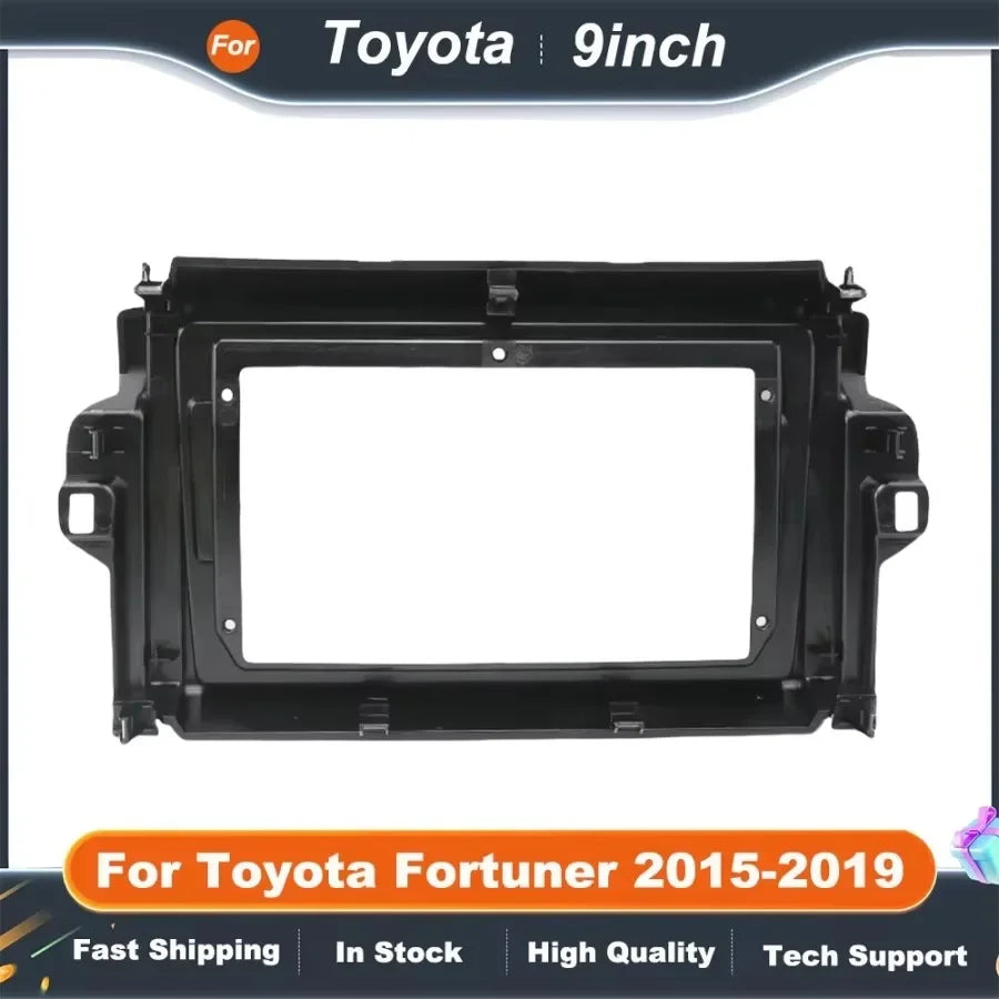 9 Inch 2DIN Car Stereo Fascia Panel for Toyota Fortuner 2015-2019 Dash Mounting Kit