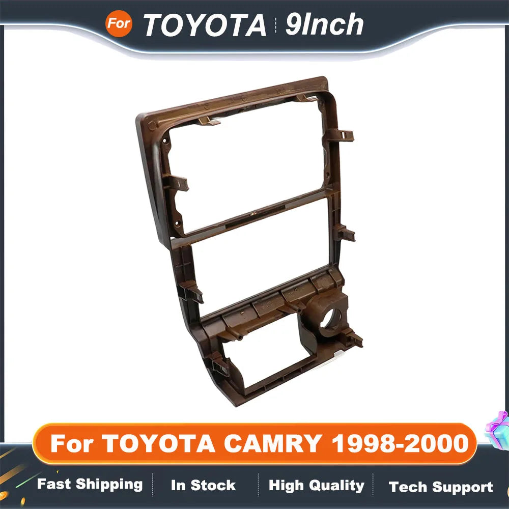 9 Inch Car Radio Stereo Frame For TOYOTA CAMRY 1998-2000 GPS MP5 Android Player 2 Din Fascias Panel DashBoard Cover Kit