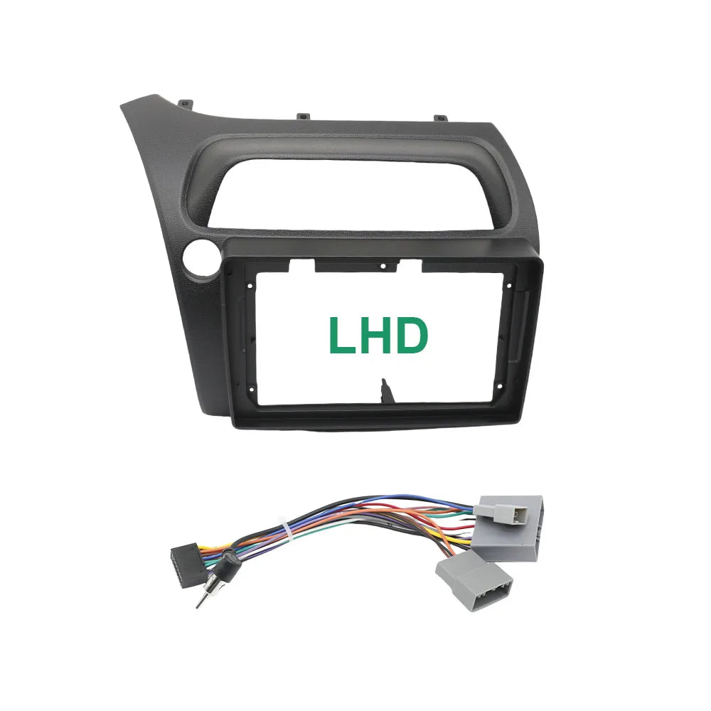 9 Inch Android Car Radio Fascias For HONDA Civic Hatchback 2006-2012 Stereo Player Frame 2DIN Head Unit Dash Panel Installation