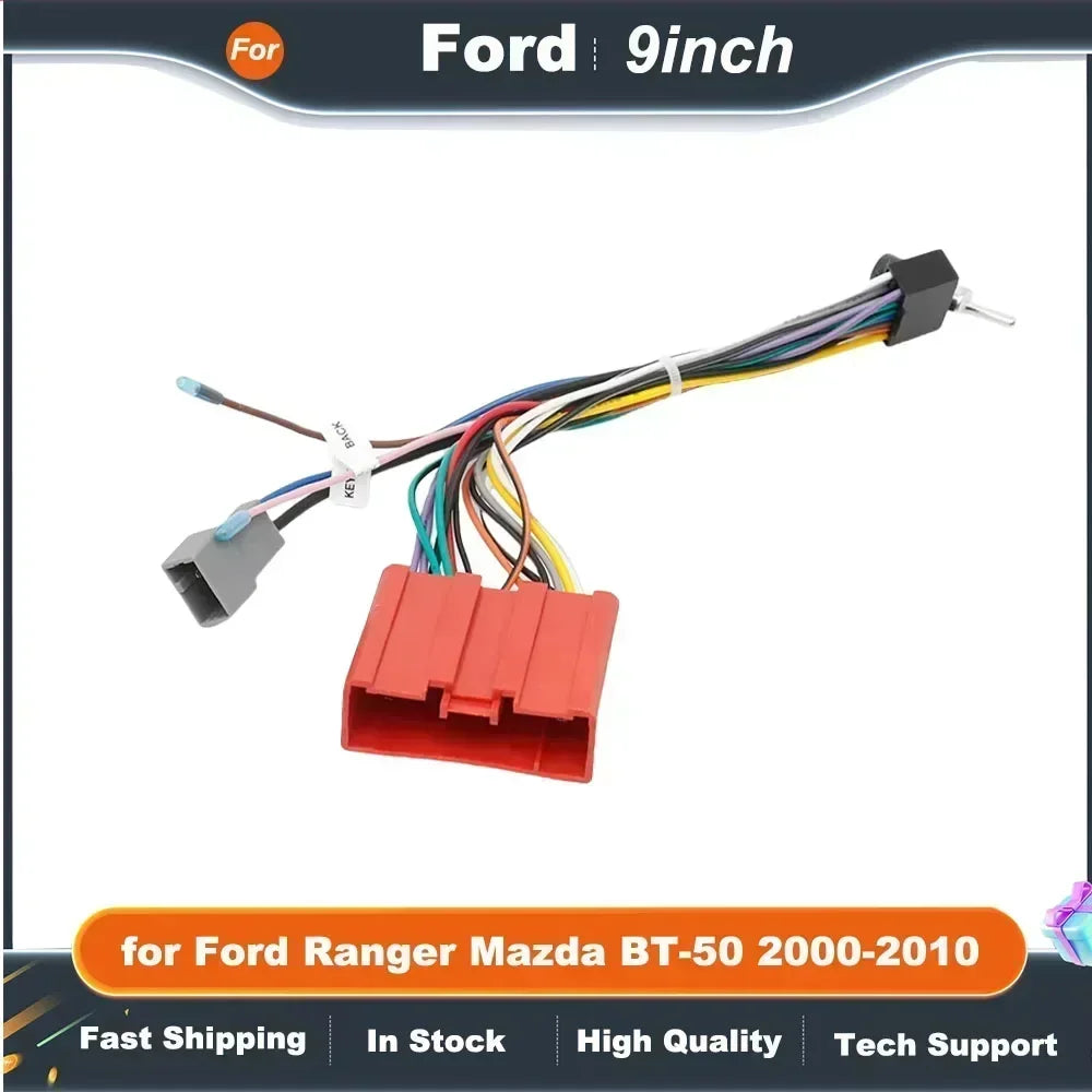 2 Din 9 Inch Car Radio Fascia Frame DVD GPS Mp5 ABS PC Plastic Fascia Plane Frame For Ford Ranger Mazda BT-50 2000-2010 Dash Kit