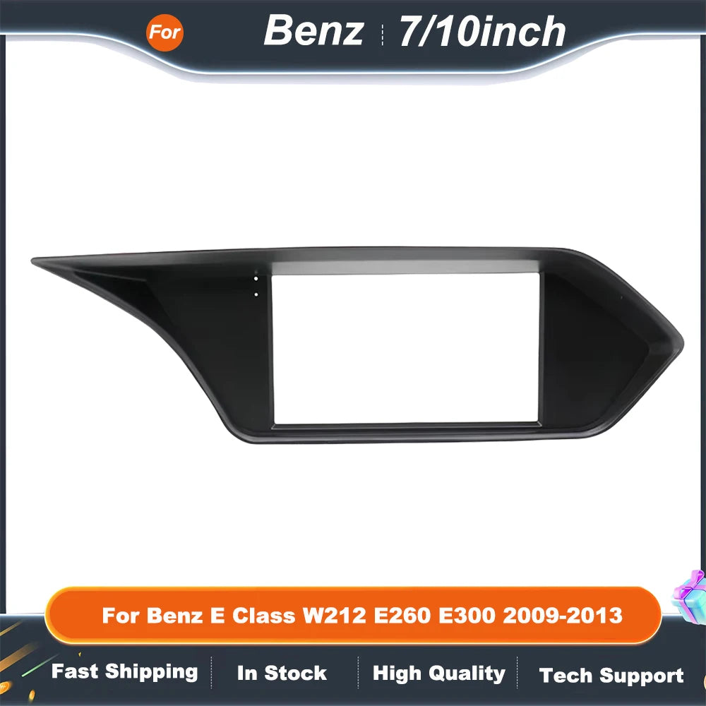 7/10 Inch Car Frame Fascia Adapter  For Benz E Class W212 E260 E300 2009-2013  Android Radio Audio Dash Fitting Panel Kit