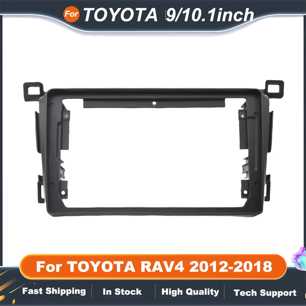 9Inch/10.1Inch Car Radio Fascias For TOYOTA RAV4 2012-2018 GPS MP5 Android Stereo Player 2 Din Head Unit Panel Dash Frame Trim