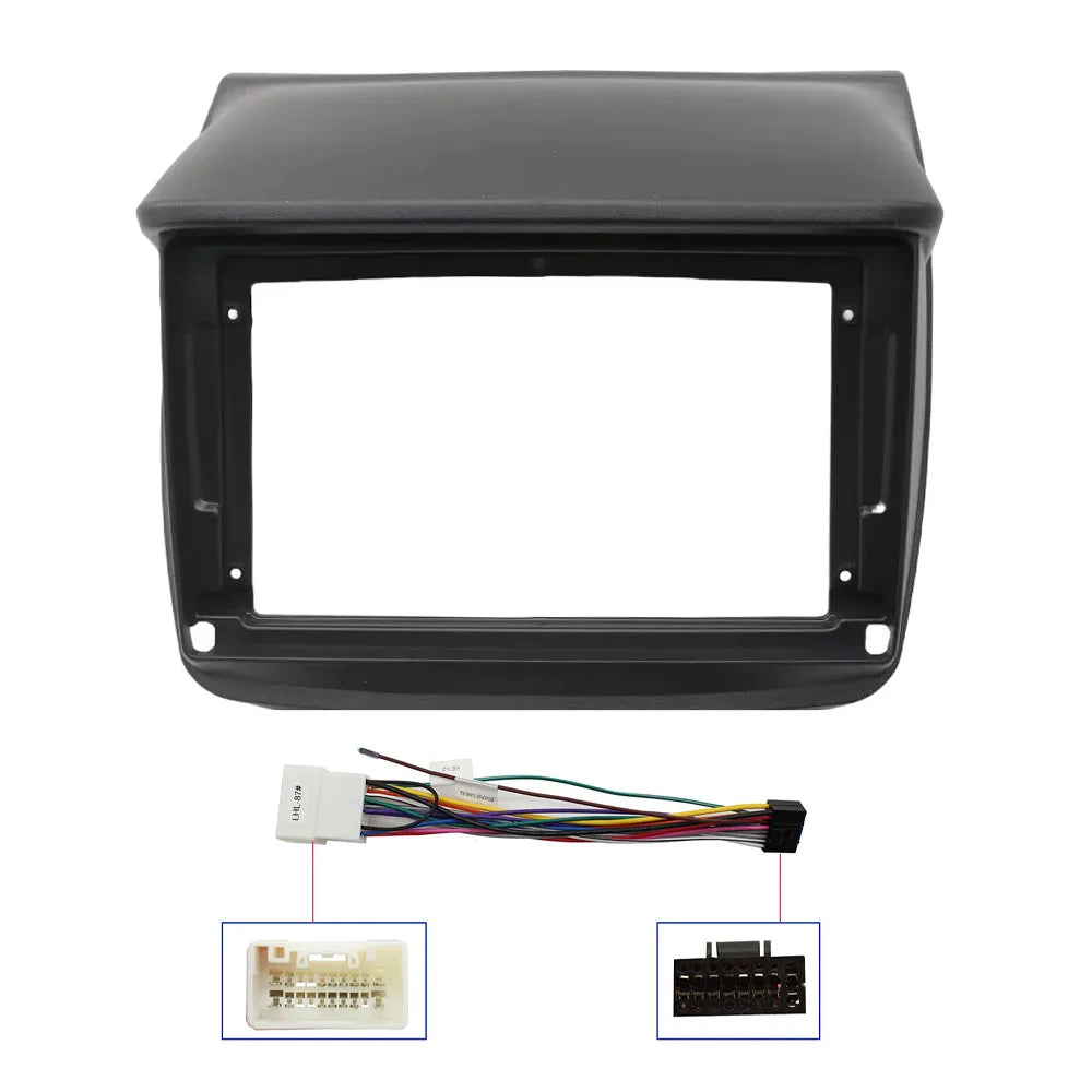 9 Inch Car Fascia Radio Panel DVD Frame Dash Kit Install Adapter Console For Mitsubishi Pajero Sport 2 L200 Triton 2008 - 2016