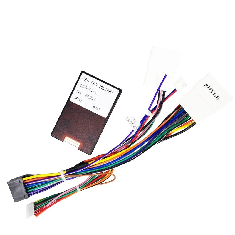 16 Pin to 20 Pin Wiring Harness CAN Bus Decoder 18Pin Connector Car Android Cable Adapter For Mitsubishi Outlander Lancer Pajero