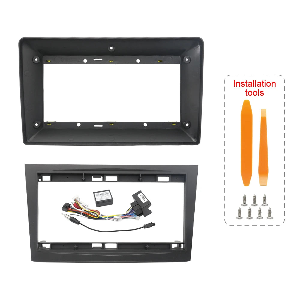 9 inch 22.86cm Car Fascia Frame Adapter Canbus Box Android Radio Dash Fitting Panel Kit for Opel Zafira B Astra H Antara Corsa D