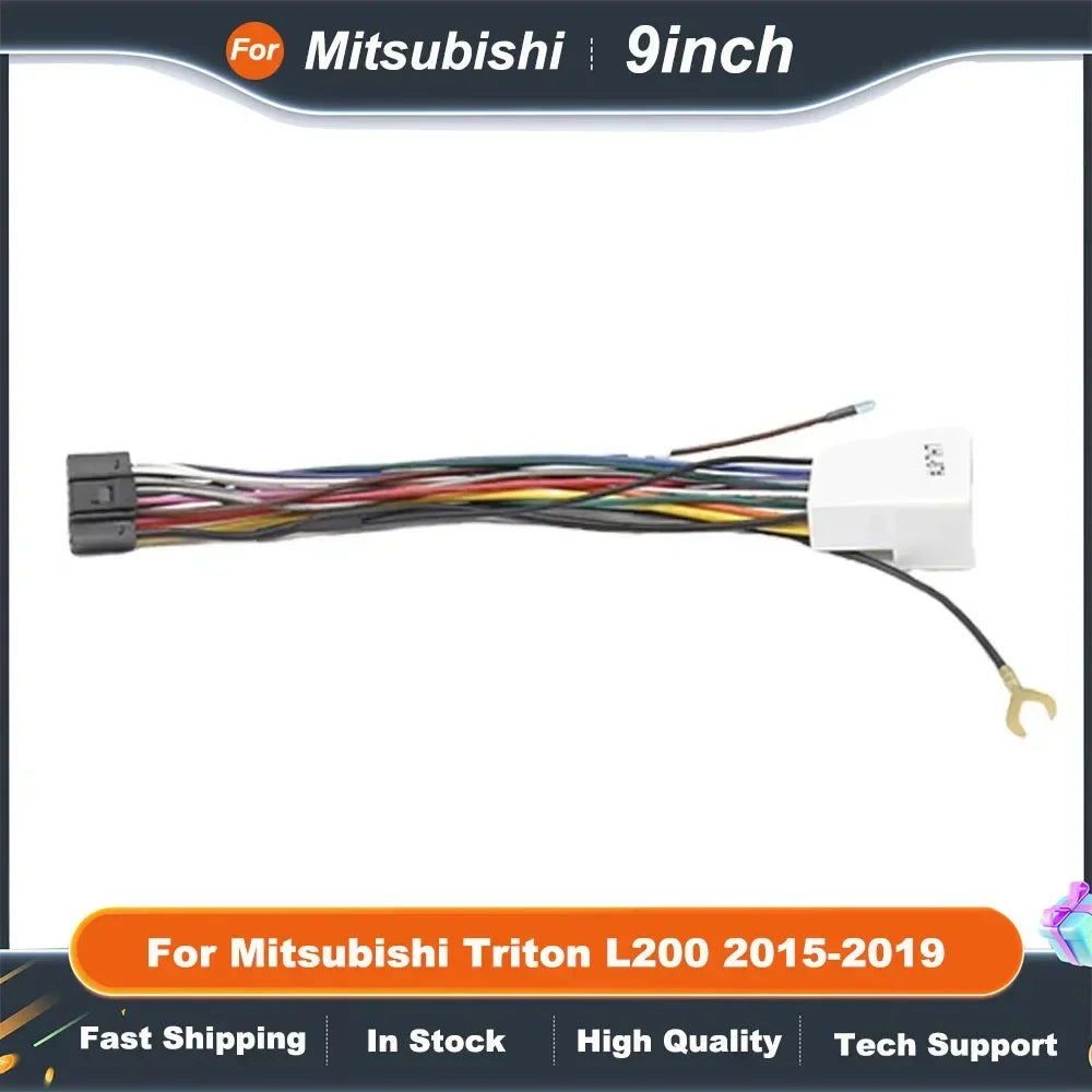 9 Inch Car Radio Fascia Frame for Mitsubishi Triton L200 2015-2019 Android Dash Panel Fitting Adapter Kit