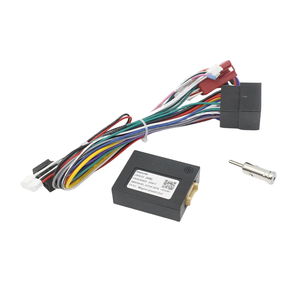 CAN Bus Decoder 16 Pin to ISO Radio Harness Adapter Car Android Wiring Cable for Renault Megane 2 Clio 3 Trafic Mk2 Kangoo