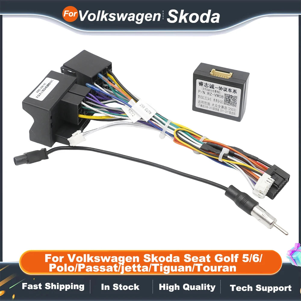 Raise VW-RZ-08 VW-RZ-58 Canbus Box For Android Volkswagen Skoda Seat Golf 5/6/Polo/Passat/jetta/Tiguan/Touran DVD Car Player