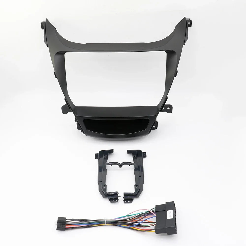 9 Inch For HYUNDAI Elantra 2012-2014 Car Radio Android Stereo GPS MP5 Player Casing Frame 2 Din Head Unit Fascia Cover Trim Kit