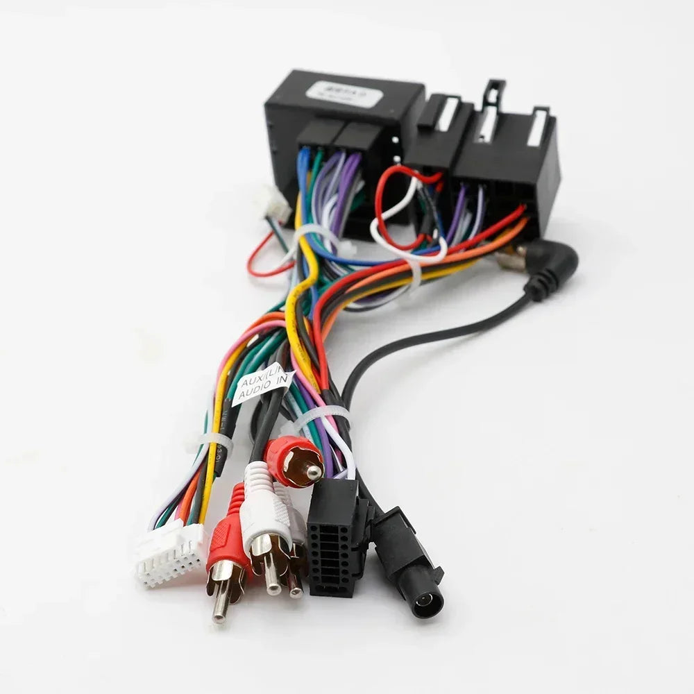 Car 16pin Wiring Harness Adapter Canbus Box Decoder Android Radio Power Cable For Audi A3 A4 TT