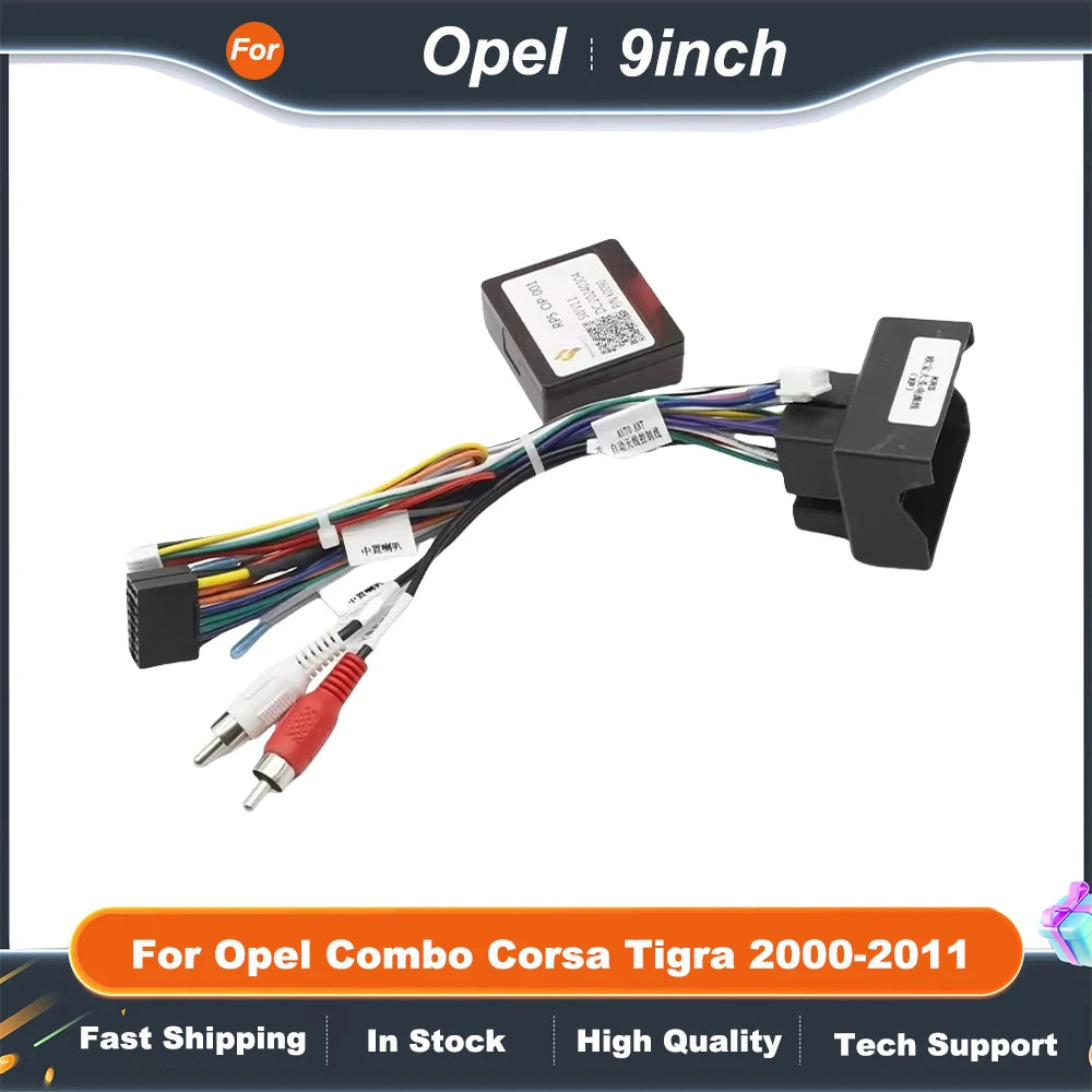 9 Inch car stereo panel Adapter  For Opel Combo Corsa Tigra 2000-2011 Canbus Box Decoder Android Radio Dash Fitting Panel Kit