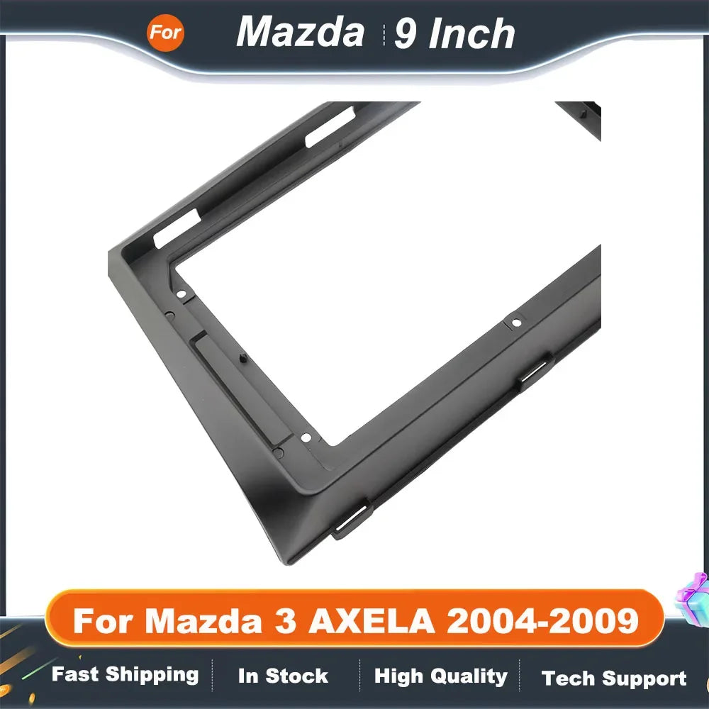 9 Inch Car Radio Fascia Frame for Mazda 3 AXELA 2004-2009 Android Dash Panel Kit with Canbus Box  Adapter