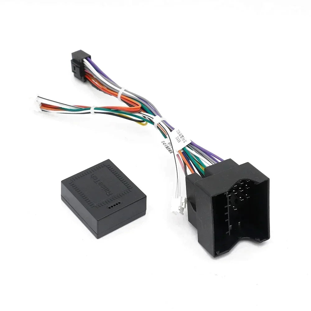 For Ford Mondeo 07-10/Focus 07-11/C-MAX 07-10 Car Stereo Audio 16PIN Android Power Wiring Harness Cable Adapter With Canbus Box