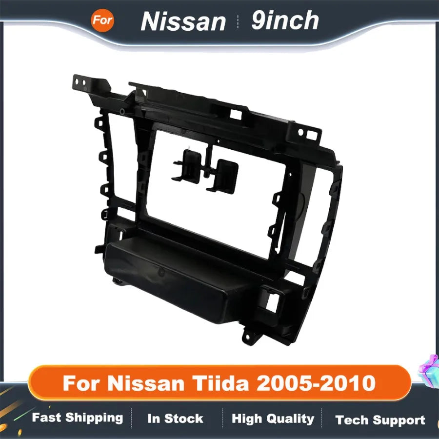 9" Universal Android Head Unit Frame Kit for Nissan Tiida 2005-2010  Dashboard Fascia Adapter Panel