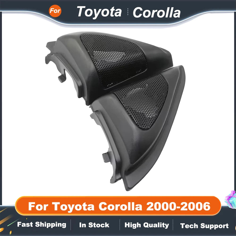 2PCS For Toyota Corolla 2000-2006 Car Tweeter Refitting Audio Door Angle Gum Speaker Cover Boxes Mounts