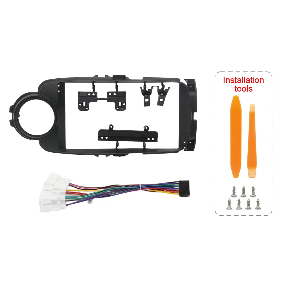 9 Inch 22.86cm for 2012-2017 Car Radio Android Frame Stereo Panel Player Fascias Harness Canbus for TOYOTA YARIS VITZ PLATZ